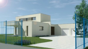 Maison contemporaine - Architecture Réalisation des images de synthèses en rendering photo réalisme . Imageries d’architecture 3D